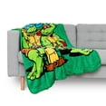 thumbnail image 4 of Northwest Nickelodeon - Manta de Forro Polar para Adolescentes Mutantes Ninja Turtles, Cowabunga Dudes, 46 x 60 Pulgadas, 4 of 8