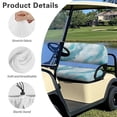 thumbnail image 5 of Garronmavis Blue Marble Golf Cart Seat Covers for Women Men Easy to Install and Clean Split Backrest Front Seat Cover Summer Accessiores for Interior Sun Protection, 5 of 6