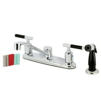 Kingston Brass FB112CKL Kaiser 8-Inch Centerset Kitchen Faucet with Sprayer, Polished Chrome