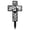 B, variant on CZSCPDAW 6 Inch Cross Memorial Metal Stake, Decorative Outdoor Accent for Lawn and Patio