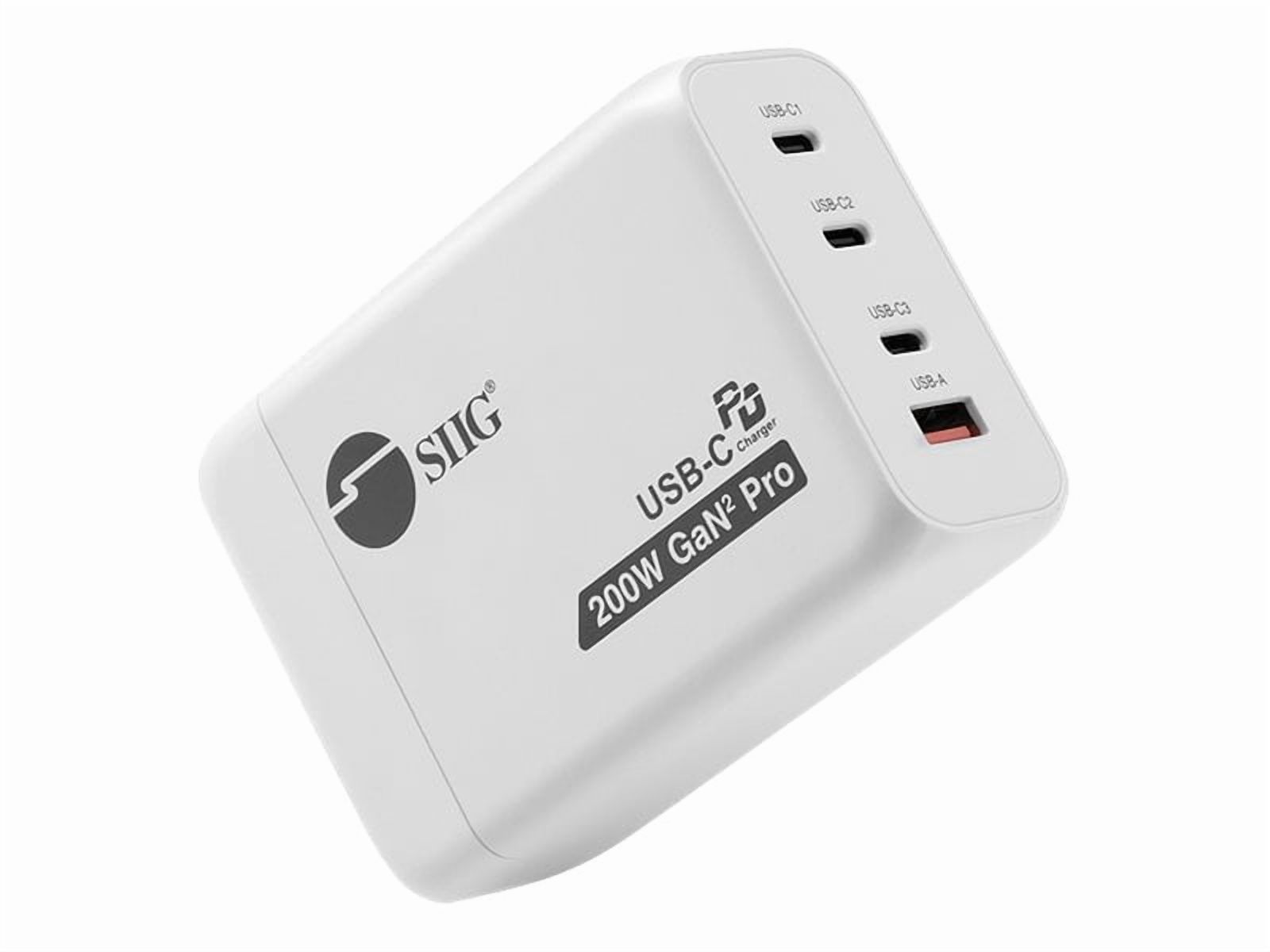 SIIG 200W GaN PD Combo Charger 3C1A ACPW1V11S1