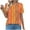 Orange, variant on Women's Casual Tshirts Short Sleeve Polyester T Shirts Summer Trendy Pleated Front Crewneck Color Block Tops (XL, Pink)
