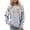 Grey, variant on Zhanying Canada Sweatshirt Women Vintage Graphic Dressy Casual Blouses Oversized Long Sleeve Fall Tops Sweaters Basic Tees