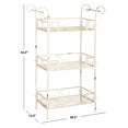 thumbnail image 5 of SAFAVIEH Noreen Outdoor Patio 3 Tier Shelf, Antique White, 5 of 5