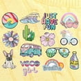 thumbnail image 6 of Yammee Flowers Iron on Applique Repair Patches Embroidered Patches for Dress Hat Jeans, 6 of 7