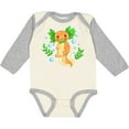 thumbnail image 3 of Inktastic Cute Orange and Green Axolotl Boys or Girls Long Sleeve Baby Bodysuit, 3 of 5