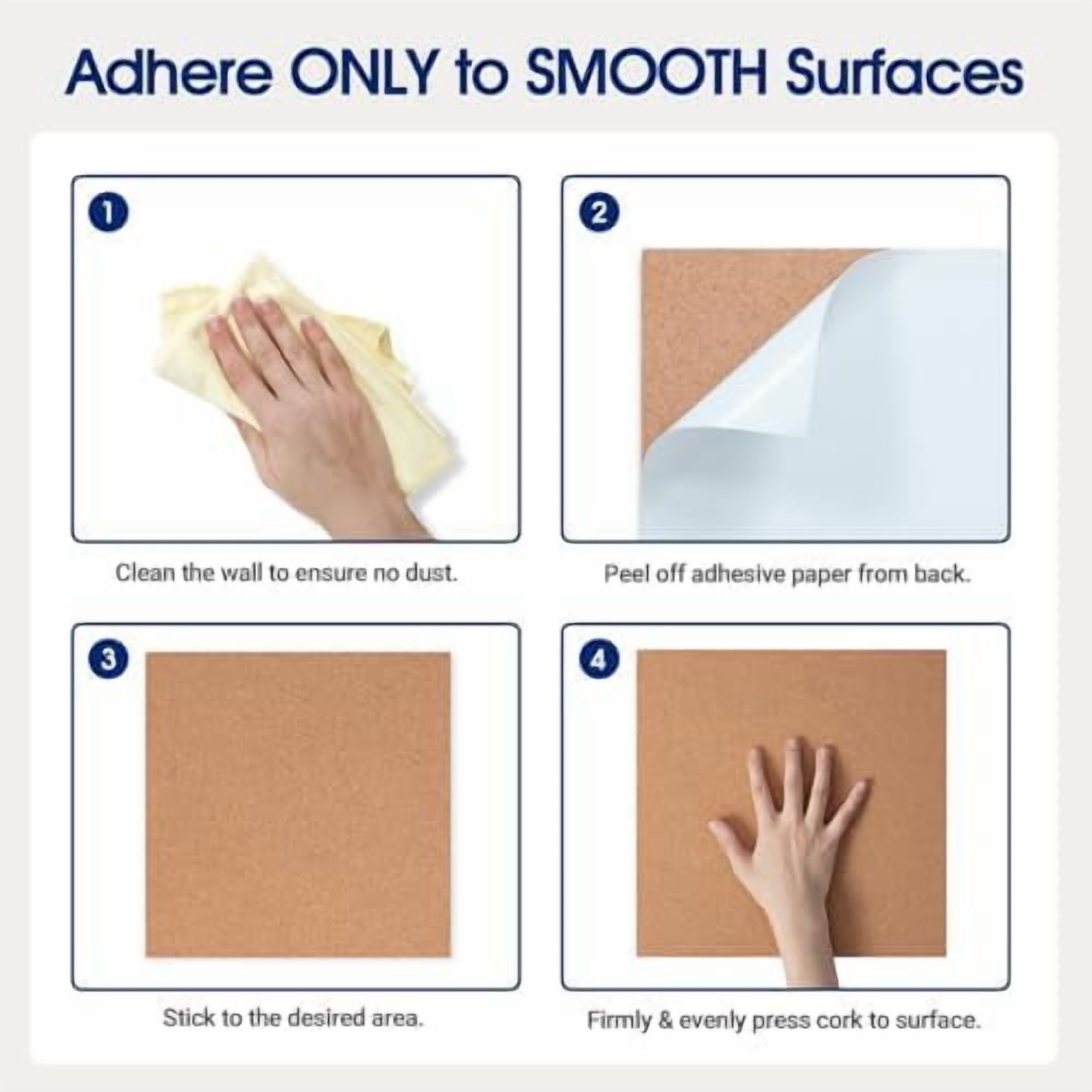 Square Cork Bulletin Board Tiles - Tekola 8Pack Extra Thick 12x12 Inches Cork Board Tiles for Wall for Home Office Decor, Cork Sheet,School Message Board and Decorative Display Boards