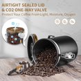 thumbnail image 3 of 22OZ Coffee Canister Coffee Bean Storage Airtight Containers Stainless Steel Kitchen Food Storage Container with Date Tracker and Scoop for Ground coffee, Beans, Tea, Sugar, Flour, Cereal, 3 of 6