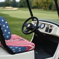 thumbnail image 3 of Uorisanigo Golf Cart Seat Covers Party the USA Split Backres Front Seat Cover 2-Pack for All Seasons Stretch Adjustable Straps Universal Fit Club Car Front Seats Set, 3 of 7