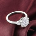 thumbnail image 2 of solitaire jewels 3.00CT Round Moissanite 3 Stone Engagement Ring For Women, 10K White Gold, 2 of 8