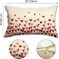 thumbnail image 5 of Valentine''s Day Pillow Covers 18x18 Inch Set of 2 Red Pink Love Hearts Valentine''s Day Cushion Case Decoration for Sofa Couch, 5 of 5