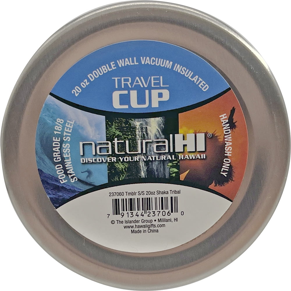 Natural HI Tumbler Stainless Steel 20 oz Shaka Tribal