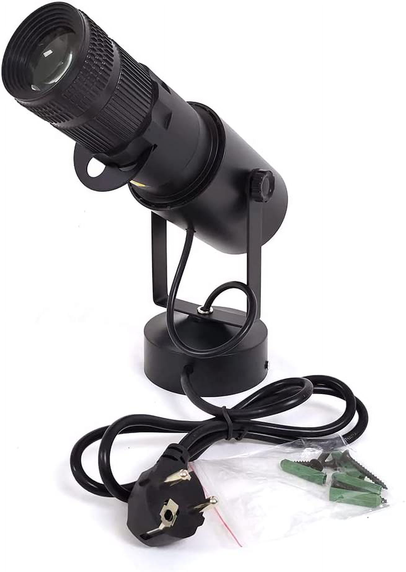 Fichiouy LED Spot Light 4 Apertures White Beam Stage DJ Disco Party Lamp Adjustable 15W