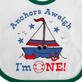 thumbnail image 4 of Inktastic Little Sailboat 1st Birthday Boys Baby Bib, 4 of 4
