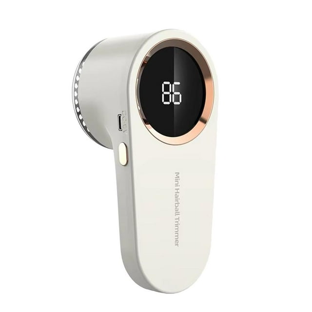 TQEHS Afeitadora de telas, quitapelusas, afeitadora eléctrica portátil para suéteres con red protectora para ropa, pantalla digital de 6 LED, X0U8