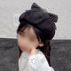 thumbnail image 4 of Boina de invierno para niñas, gorro de boina decorado con lazo, 4 of 5