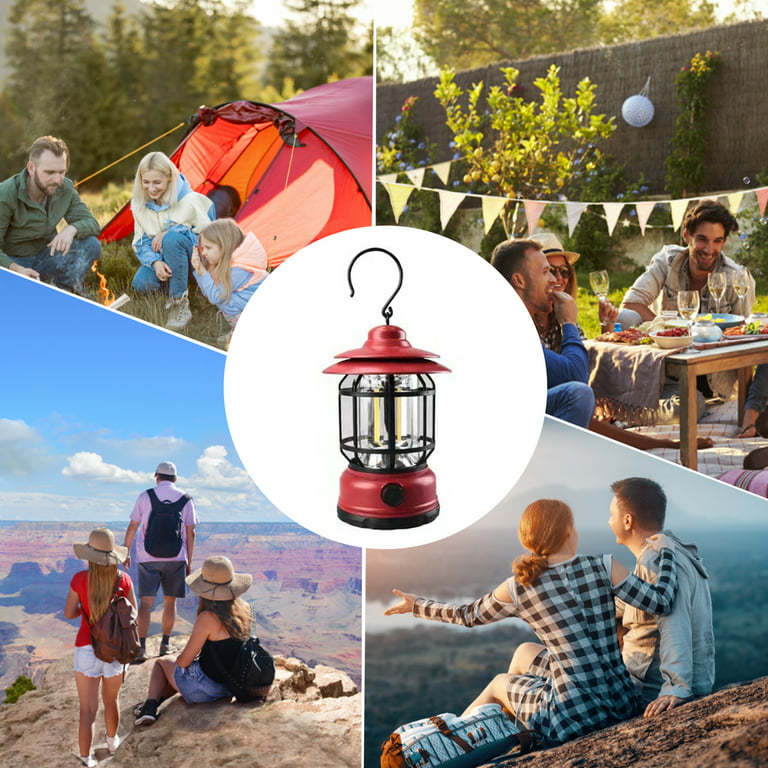 1pc Camping Essentials, Battery Powered 2-in-1 LED Lanterns - Multipurpose  Hurricane Lights with Flashlight & Magnetic Base - Perfect for Camping,  Hiking, Emergency, Power Outage