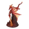 thumbnail image 6 of Fire Elemental Ferocious Dragon Breathing Flame On Volcanic Mountain Figurine, 6 of 9