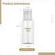 thumbnail image 5 of 100 botellas de viaje con tapa abatible, contenedores de plástico transparente de 30 ml para viajes, botellas portátiles a prueba de fugas, contenedores cosméticos vacíos rellenables para champú líqui, 5 of 6