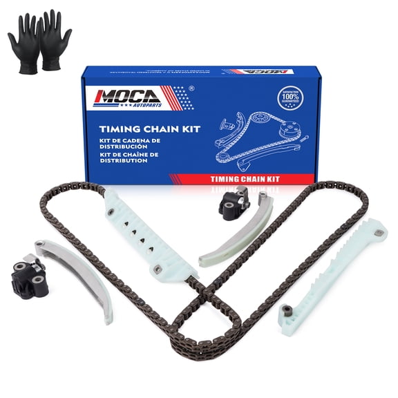 MOCA AUTOPARTS Timing Chain Kit 9-0387SAX Fit for 00-10 Ford F-150 & 03-11 Ford E-150 & 00-07 Ford Mustang & 02-10 Mercury Mountaineer 4.6L V8 SOHC