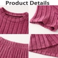 thumbnail image 6 of Fdqin Girls Summer Outfits 6 Pcs Tie-dye Heart Print Casual Short Sleeve Tee Tops and Dolphin Shorts Set Pink Grey Purple 5-6 Years, 6 of 11