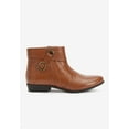 thumbnail image 5 of Comfortview Terri Leather Bootie Short Ankle Boot Women's Winter Shoes (Wide Widths Available), 5 of 7