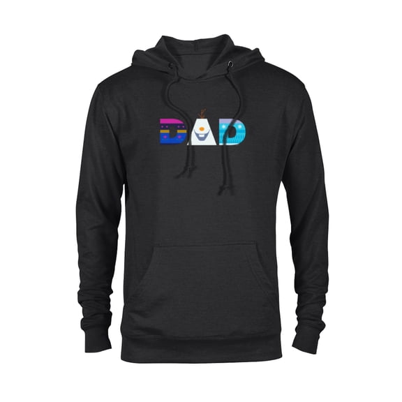 Disney Frozen Elsa Anna Olaf Dad Father's Day Birthday - Pullover Hoodie for Adults - Customized-Black