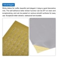 thumbnail image 3 of 10 Hojas de Etiquetas de Números para Uñas Impermeables 3D Número Pequeño del 0 al 9 Autoadhesivas para Álbum de Fotos, Dorado, 3 of 6