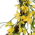 thumbnail image 6 of Northlight 12" Unlit Yellow Nature Inspired Forsythia Artificial Floral Spring Wreath, 6 of 9