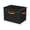 Black, variant on Fabric Grey Storage Cube 3-Pack 10 Gallon Stackable Organizer with Lid