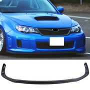 Ikon Motorsports Compatible with 11-14 Subaru Impreza WRX STI PP Front Bumper Lip - Painted Glossy Black