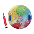 thumbnail image 3 of Almencla Inflatable Snow Tube Outdoor Inflatable Sled for Game Holidays Birthday Gift Raindrops, 3 of 8