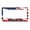 Multi 01, variant on Sloboki USA Flag Blue Line License Plate Frame Universal Aluminum Metal Car Tag Holders Cars Decor