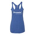 thumbnail image 2 of Dreamin' Dr Martin Luther King Jr. 1963 Tri-Blend Racerback Tank Top, Vintage Royal, Large, 2 of 3