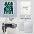 thumbnail image 6 of Yjiankangz Please Do Not Pick Fruit Yard Sign with Stake Outdoor Aluminum Sign Outdoor Yard Decorations Patio Outdoor Decor 8x12 inches, 6 of 7