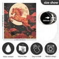 thumbnail image 6 of Dailycode Dishwasher Magnet Cover Magnetic Fridge Door Cover Home Kitchen Decor, Red Horse Galloping under Moon, 23"x 26", 6 of 6