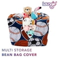 thumbnail image 4 of Bean Bag Covers Sport Black Microfiber 32"x32" Microfiber Storage, 4 of 6