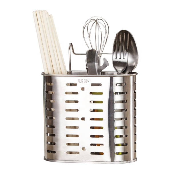 Soporte para utensilios de cocina, palillos, escurridor de cubiertos, cesta para fregadero, escurridor para cucharas y tenedores.