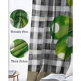 thumbnail image 6 of Saint Patrick's Day Black Out Curtains 84 Inch Long for Living Room, Farmhouse Green Lucky Clovers Plaid Blackout Curtain Shade Thermal Insulated Window Curtains Grommet Drapes 42"x84" 2 Panels, 6 of 8