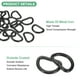 thumbnail image 2 of Uxcell 20-Pack Hebillas en D, 1 Pulgada Hebillas Metálicas en D No Soldadas para Bolsos/Delantales/Cinturones/Cuellos de Mascotas, Hardware de Anillo en D Semi-Circular [Negro], 2 of 6
