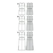 Burda Style Sewing Pattern 6009 - Misses Dress, Size: A (8-10-12-14-16-18-19-20-22)