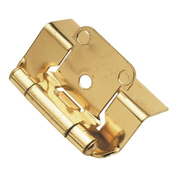 Hickory Hardware P5710F-3 Polished Brass Semi-Concealed Full Wrap Hinge 2-Pack