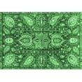 thumbnail image 1 of Ahgly Company Indoor Rectangle Abstract Emerald Green Modern Area Rugs, 8' x 12', 1 of 4