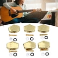 thumbnail image 4 of Perillas de clavija de afinación mano de obra fina Botones de clavija de afinación estable 6 piezas de metal fuerte para guitarra acústica ANGGREK  Otros, 4 of 7