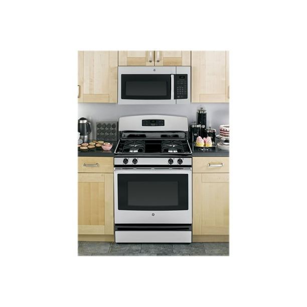 Ge Jvm3160rfss 30 Over The Range Microwave Oven With 1 6 Cu Ft Capacity 2 Speed 300 Cfm Venting In Stainless Steel Walmart Com Walmart Com