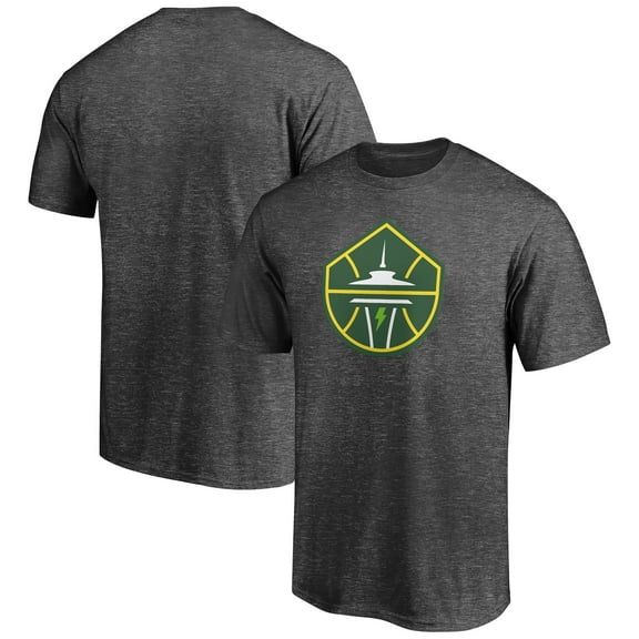 Men's Charcoal Seattle Storm Primary Team Logo T-Shirt