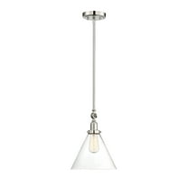 Drake 1-Light Pendant in Polished Nickel