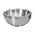 thumbnail image 2 of Msgweeeg Large Salad Bowl Serving Bowl Large Bowl Stainless Steel Salad Bowl Salad Bowl European Style Fruit Bowl Double-layer Salad Bowl Salad Fruit Mixing Bowl, 2 of 3