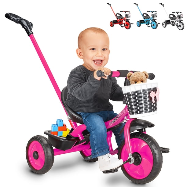 Triciclo Bicicleta Juguete Para Niños Infantil Cesta Cajuela