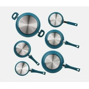 Ceramic Aluminum 12 Pieces Cookware Set Nonstick Includes Pans Kitchen Utensils